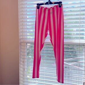 PICKYBOO Vibrant Pink Stripes Jr.Queen 2x/3x Stretchy Sheer Lightweight Pants